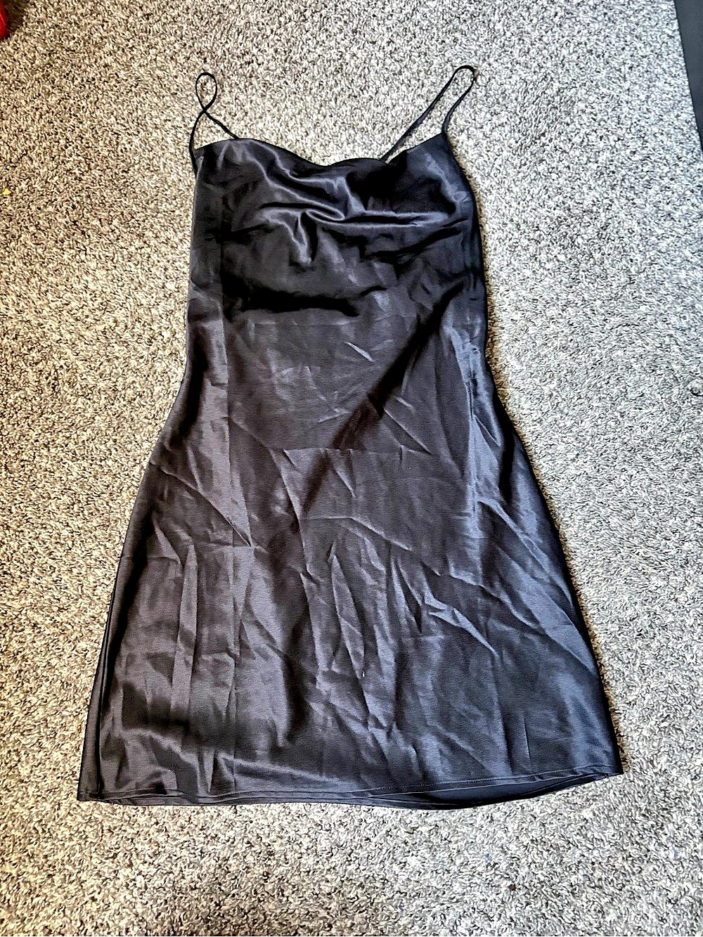 H&M Black Mini Slip Dress Size Small Like New